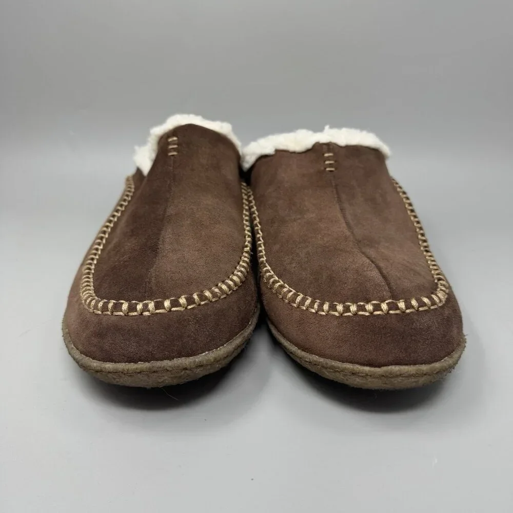 Sorel Falcon Ridge II 1869741-256 Slipper Men's US 15 Brown Suede Mule Cozy
